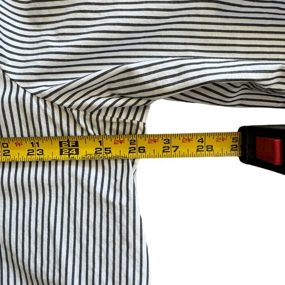 J. Crew Factory Black and White Striped Top - Picture 8 of 10